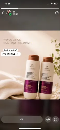 Cosméticos ( Natura, Avon e Oboticário)