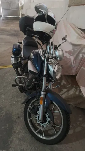 Moto de garagem, Suzuki/Haojue Master Ride 150, conservada, para pessoa exigente.
