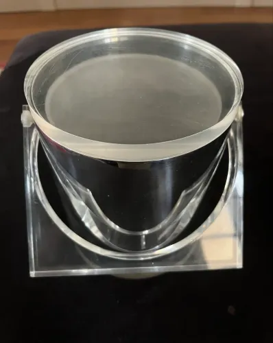 Balde de gelo inox e acrílico 