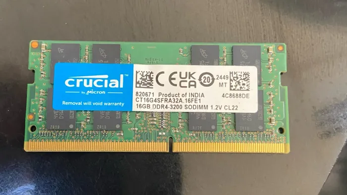 Memória notebook 16GB DDR4 3200MHz
