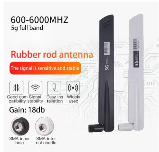 2x Antenas dobráveis de alto ganho omnidirecional 18dBi 6G