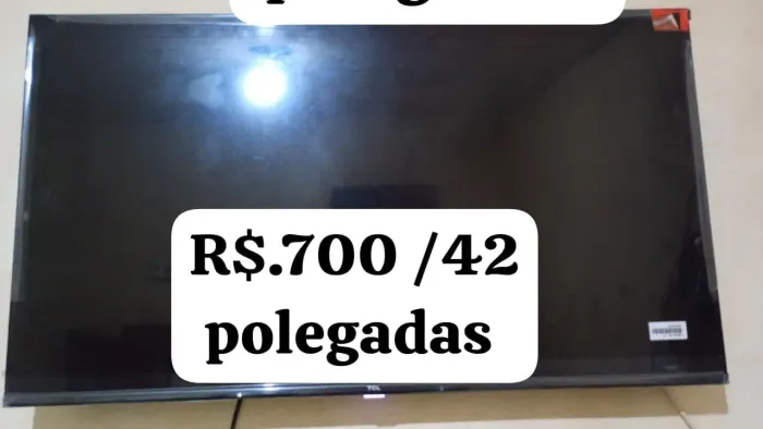 * R$.700 TV SMART 42 POLEGADAS COM NOTA FISCAL POUCO USADA