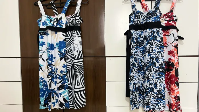 4 Vestidos estampados - TAM M 