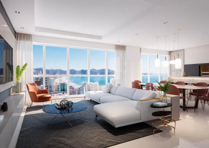 Apartamento Quadra Mar no Edifício Grand Provence em Itapema .