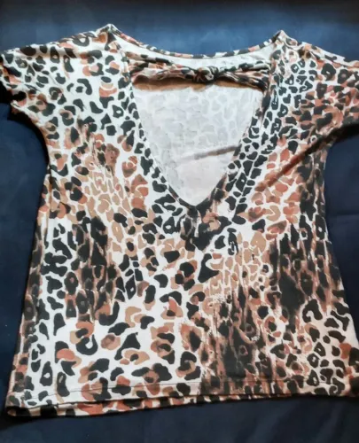 Blusa de malha Colcci Animal Print<br><br>36 <br><br>55,00