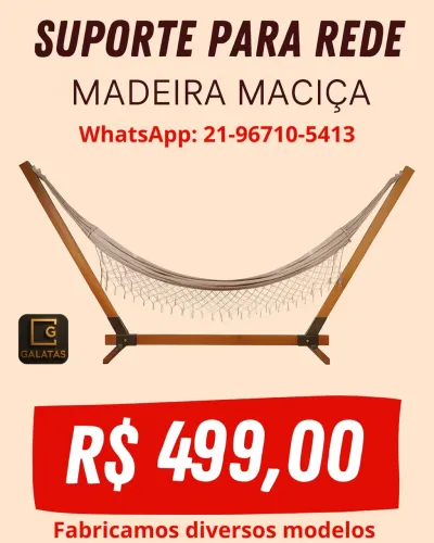 Fábrica de Suporte Para Rede De Dormir Multidecor Madeira Maciça