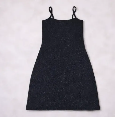 Vestido Preto Brilho Lurex Curto Tubinho Colado Justo Balada