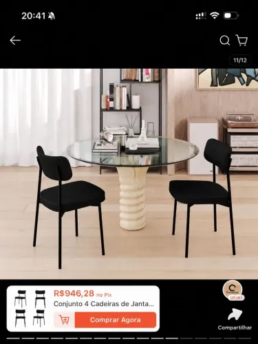 Cadeiras de mesa de jantar . 4 unidades