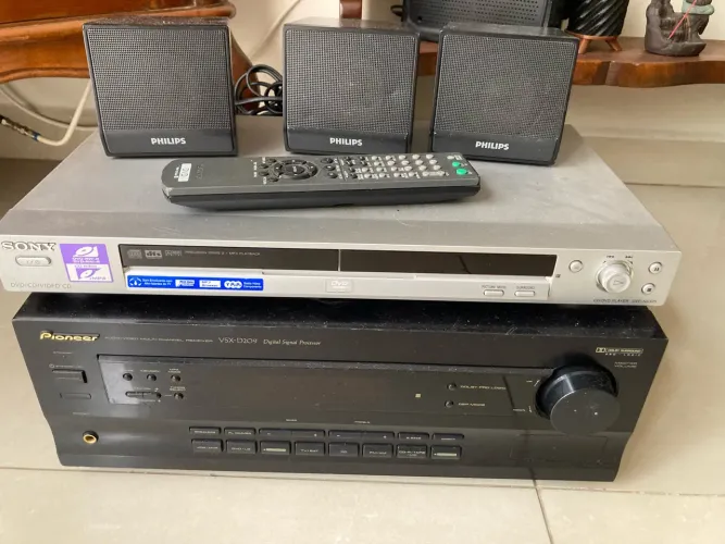 home theater pioneer vsx D209 + DVD Sony