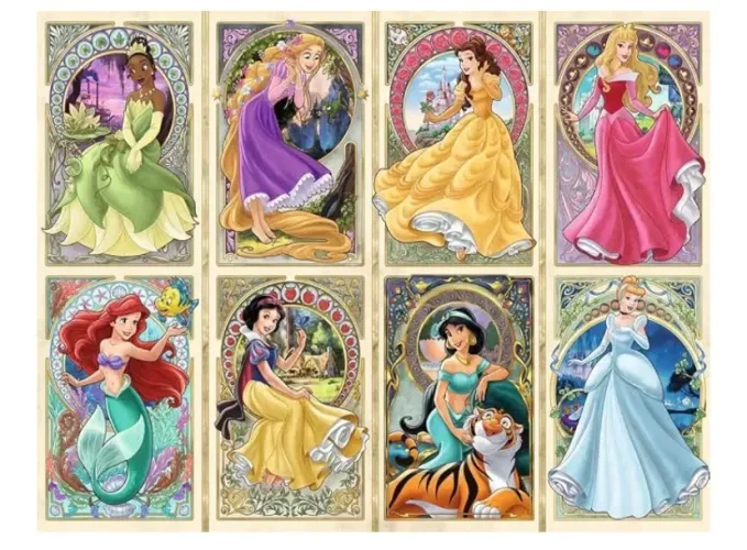 Quebra cabeça Disney Princess Art Nouveau Ravensburger