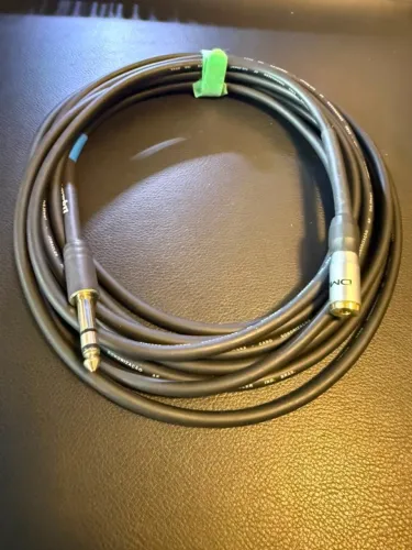 Kit 6 cabos Aquarius para fone P2 Jack DMD/ P10 TRS balanceado 5mts (6 unidades)