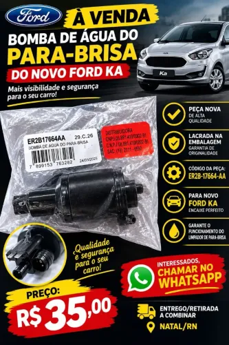 Bom de esguicho da água do parabrisa