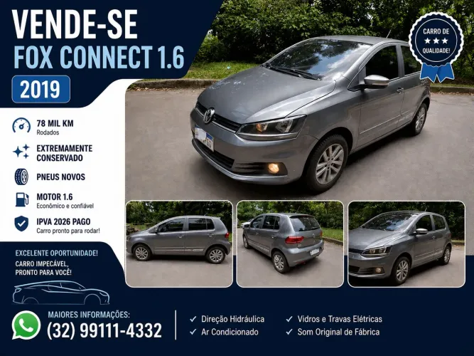 Volkswagen Fox Connect 1.6 Flex 8V 5P 2019