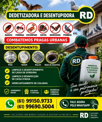 Dedetizadora e desentupidora RD
