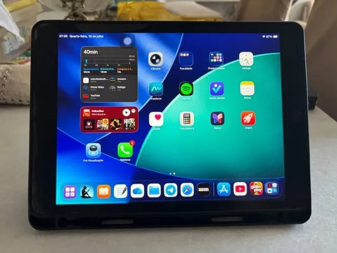 Vendo tablet Ipad 9, acompanha capa teclado