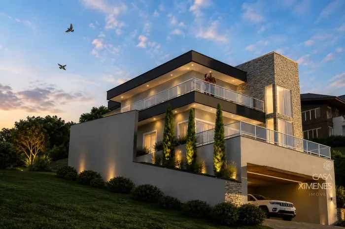 Casa contemporânea em condomínio em Nogueira, Petrópolis