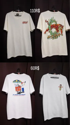 várias camisetas e casacos tudo original