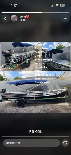 Vende-se Barco completo