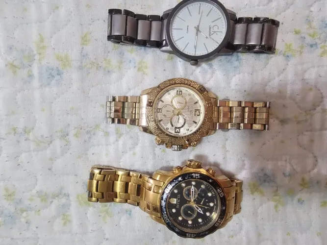 kit de 3 relógio originais