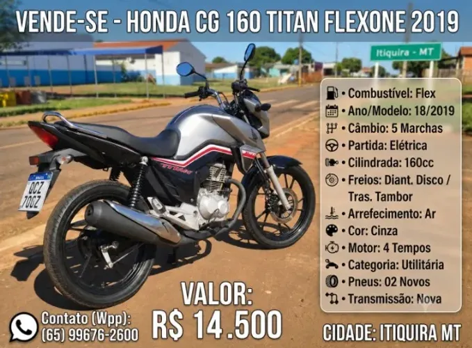 Honda CG 160 Titan FlexOne 18/2019