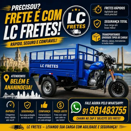 LC FRETES | Fretes em Belém e Ananindeua | WhatsApp 91 98148 - 3755