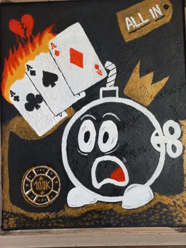 Quadro do artista plástico DG Ouro Sujo.