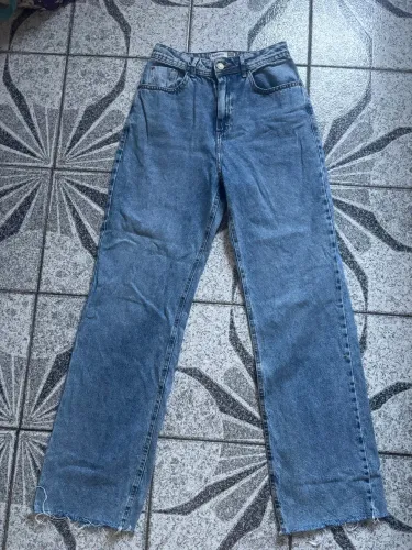 Calça Wide leg sem elastano feminina 40