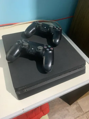 PS4 Slim Completo + 2 Controles + Jogos | Aceito Troca Nintendo Switch