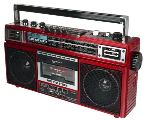 Gravador De Rádio Digital Vermelho Supersonic Sc-2381bt 127v