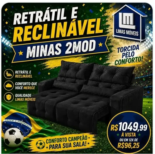 SOFA RETRATIL PROMOÇÃO FRETE GRÁTIS