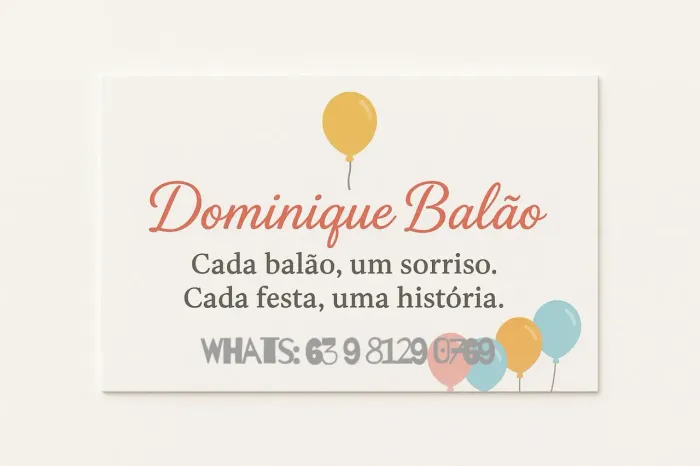 Decoração em Balão 