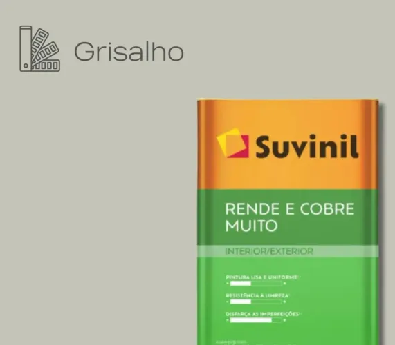 Tinta Acrilica Suvinil - Cor GRISALHO