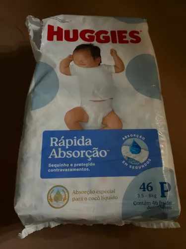 Fralda huggies tam p 
