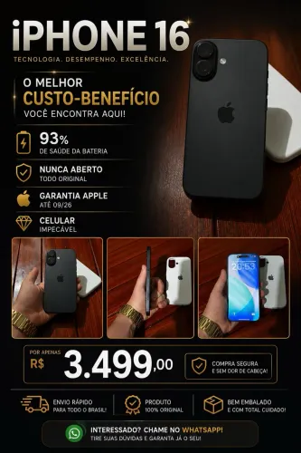 iPhone 16 impecável