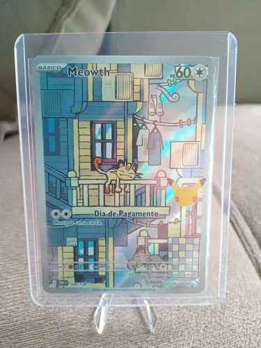 Carta Pokémon Meowth 30 Anos