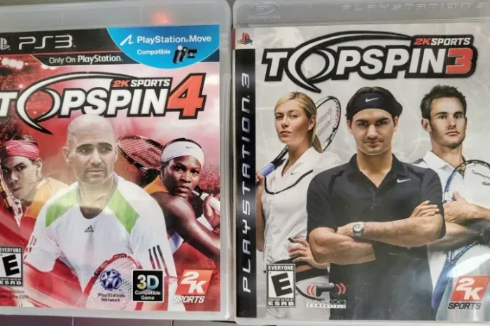 Combo Top Spin 3 + Top Spin 4 PS3 Originais Completos Sem Riscos Funcionando