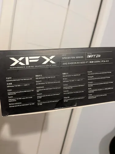 Placa de vídeo RX 6650 xt 8gb (usada)
