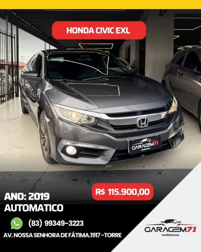 Honda Civic EXL CVT 2019