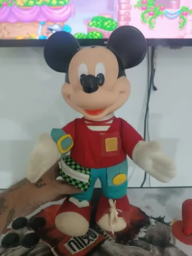 Boneco Mickey Mouse da Estrela anos 80. Original licenciado  Disney Mattel. Item raro
