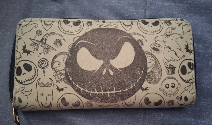 Carteira Jack Skellington branca