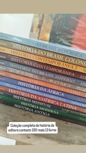 Livros de história editora contexto completo (13 livro) por 100 reais