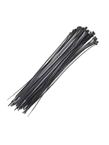 ABRACADEIRA NYLON 3,6X300MM 100 PEÇAS PRETA