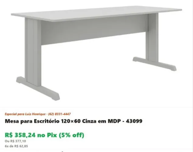 Mesa para Escritório