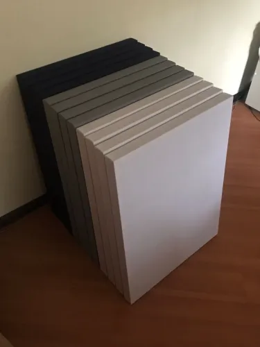 Painel acústico 84cmx64cmx05cm - lã de rocha e MDF