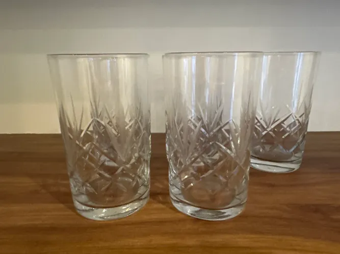 Copos de cristal para drinks