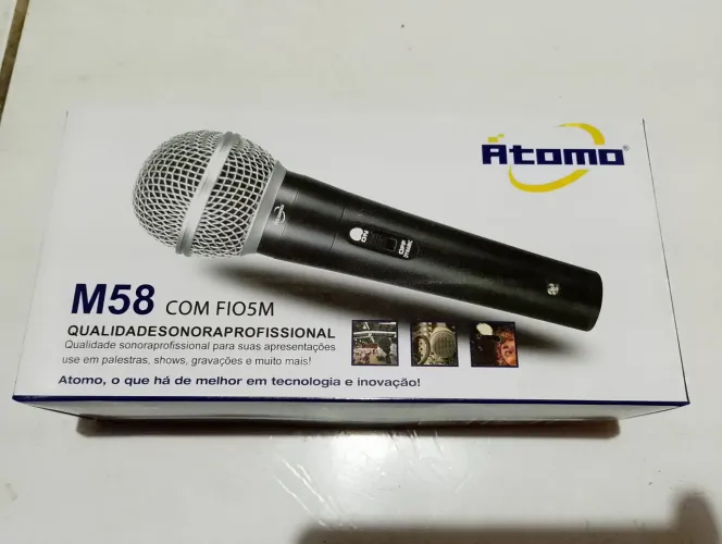 Promoção Microfone Profissional C/Fio R$ 60,00