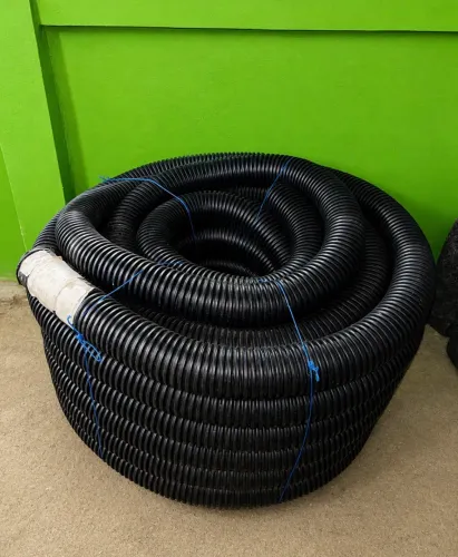 Tubo Dreno Corrugado 4 Pol 100mm Rolo 50 Metros Perfurado novo 