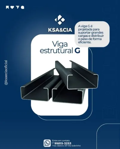 Perfil Estrutural - Vigas G e U