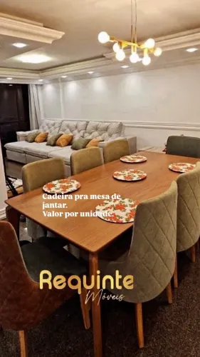 Cadeira pra mesa de jantar valor por unidade.