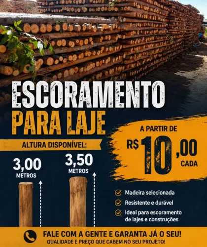 Escoramentos de 3m e 3,5